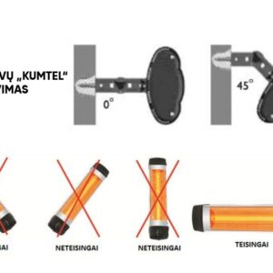 Kvarcinis infraraudonųjų spindulių šildytuvas Kumtel Ecoray EX-25 - Image 5