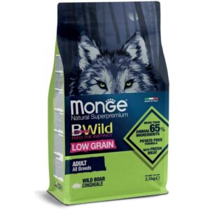 Monge BWild adult sausas pašaras (šerniena) 2,5kg