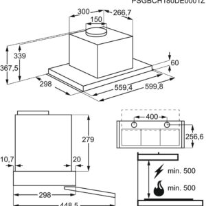 Įmontuojamas gartraukis Electrolux LFP536X - Image 3