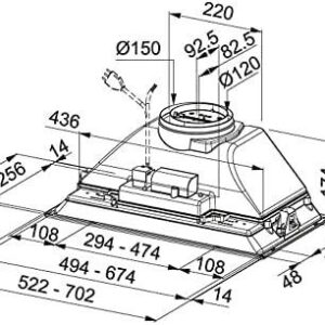 Įmontuojamas gartraukis FRANKE FBI 525 GR, 305.0599.532 - Image 2