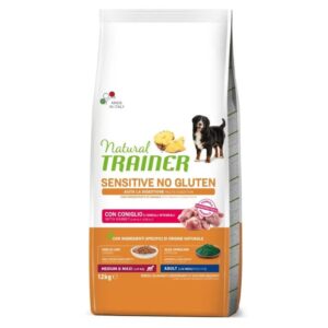 Natural Trainer Sensitive Medium/Maxi Adult Rabbit su triušiena pašaras šunims, 12 kg