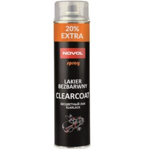 Skaidrus aerozolinis lakas SPRAY CLEARCOAT 600ml │Novol