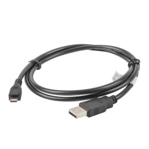Lanberg CA-USBM-10CC-0010-BK USB kabelis USB 2.0 1 m Micro-USB B USB A Juoda - Image 2