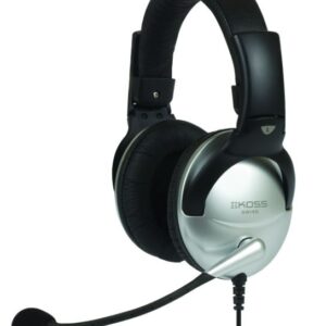 Koss | Ausinės | SB45 | Wired | On-Ear | Microphone | Noise canceling | Silver/Black