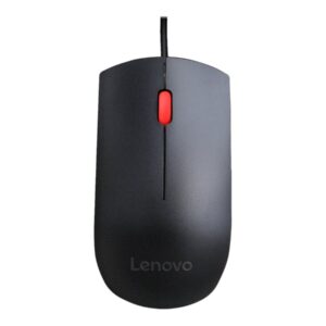 Lenovo Essential USB Wired Pelė, 1600 DPI, 1.8 m, 3 Buttons, Black | Lenovo | Essential USB Pelė | Optical sensor | wired | Black