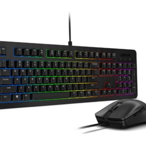 Lenovo Legion KM310 RGB | Žaidimų klaviatūra and Mouse Set | Wired | US English | Black