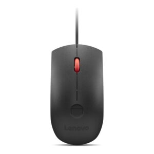 Lenovo Fingerprint Biometric USB Mouse Gen3 | Wired | USB-A | Black/Red
