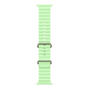 Apple 49mm Neon Green Ocean Band - Natural Titanium Finish | Apple