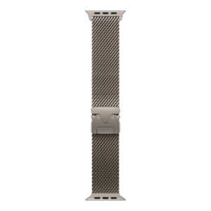 Apple | 49mm Natural Titanium Milanese Loop - Medium
