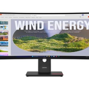 Lenovo | ThinkVision | T34WD-40 | 34 " | VA | 21:9 | 120 Hz | 4 ms | 3440 x 1440 pixels | 300 cd/m² | HDMI ports quantity 1 | Eclipse black | Warranty 36 month(s)