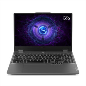 Lenovo- LOQ 15ARP9 | Luna Grey | 15.6 " | IPS | FHD | 1920 x 1080 pixels | Anti-glare | AMD Ryzen 5 | 7235HS | 16 (2x8GB) GB | SO-DIMM DDR5 | Solid-state drive capacity 512 GB | NVIDIA GeForce RTX 4050 | GDDR6 | 6 GB | Windows 11 Home | 802.11ax | Bluetooth version 5.2 | Klaviatūra language English | Klaviatūra backlit | Warranty 24 month(s) | Battery warranty 12 month(s)