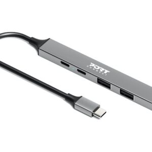PORT CONNECT | USB-C Hub with 4 USB ports, 1X USB-C, 100W