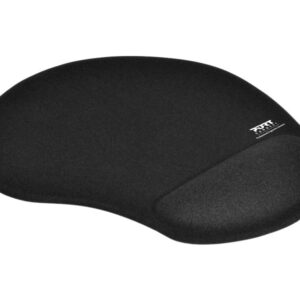 PORT CONNECT | Ergonomic Mouse Pad | 200 x 230 x 20 mm | Black