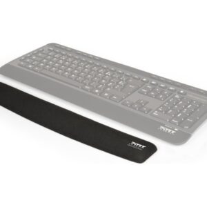 PORT CONNECT | Ergonomic wrist rest for keyboard | Backrest | 60 x 400 x 20 mm | Black