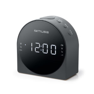 Muse | Dual Alarm Clock radio PLL | M-185CR | AUX in | Black
