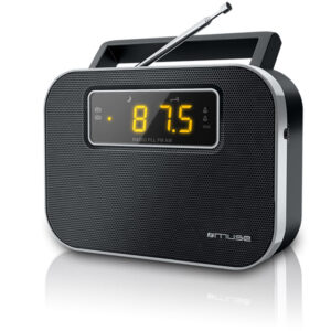 Muse | M-081R | Alarm function | 2-band PLL portable radio | Black