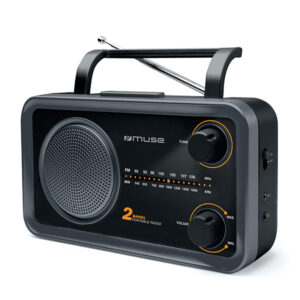 Muse | 2-bands portable radio | M-06DS | AUX in | Grey