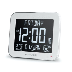 Muse | Wall Clock with Alarm Function | M-090 WMC | White