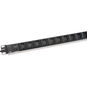 Digitus Aluminum outlet strip, IEC C14 plug | DN-95404 | Sockets quantity 10