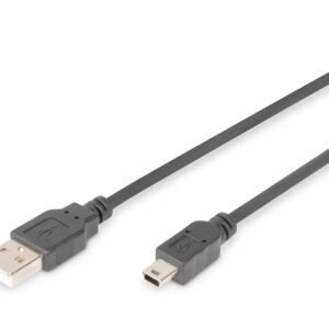 Digitus Connection Cable, 1.8 m | AK-300108-018-S | USB Type A to USB Mini B