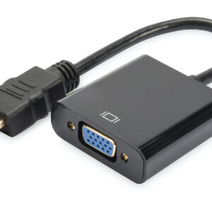 Digitus | HDMI to VGA converter adapter | DA-70461 | Black