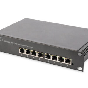 Digitus | 8-port Gigabit Ethernet PoE switch | DN-95317 | Unmanaged | Rackmountable | Power supply type Internal