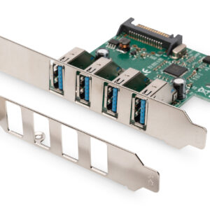 Digitus | USB 3.0, 4 Port, PCI Express Add-On card 4 Ports A/F External, VL805 chipset | DS-30221-1
