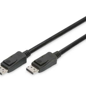 Digitus | DisplayPort Connection Cable | AK-340106-030-S | DisplayPort to DisplayPort DisplayPort Male (Version 1.3/1.4) | DisplayPort Male (Version 1.3/1.4)