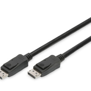 Digitus | DisplayPort Connection Cable | AK-340106-010-S | DisplayPort to DisplayPort DisplayPort Male (Version 1.3/1.4) | DisplayPort Male (Version 1.3/1.4)