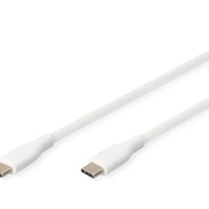 Digitus Silicone Connection Cable | AK-300341-010-W | USB-C to USB-C