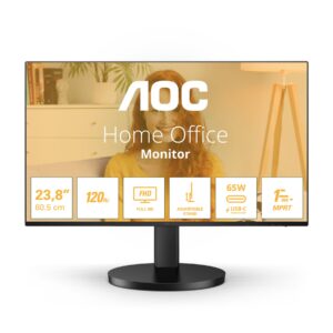 AOC 24B3CF2 | 23.8 " | IPS | FHD | 16:9 | 120 Hz | 4 ms | 1920 x 1080 pixels | 300 cd/m² | HDMI ports quantity 1 | Black