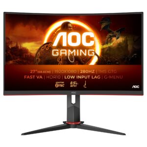 AOC | C27G2Z3/BK | 27 " | VA | FHD | 16:9 | 280 Hz | 1 ms | 1920 x 1080 pixels | 300 cd/m² | HDMI ports quantity 2 | Warranty 36 month(s)