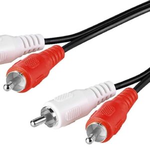 Goobay | Stereo RCA cable 2x RCA | 50030 | 2 RCA male (audio left/right) | 2 RCA male (audio left/right)
