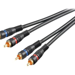 Goobay | Stereo RCA cable 2x RCA, double shielded | 50032