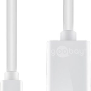 Goobay | Mini DisplayPort/HDMI adapter cable 1.1 | 51729 | White | Mini DisplayPort male | HDMI female (Type A)