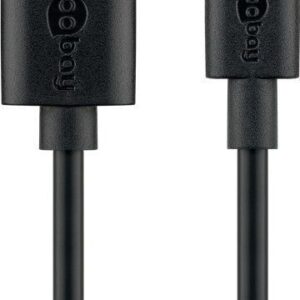 Goobay 59122 USB 2.0 cable (USB-C™ to USB A), black | Goobay | USB-C to USB-A