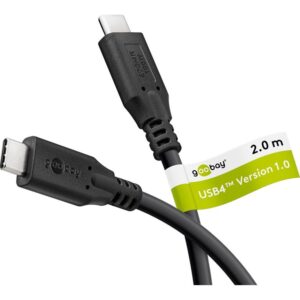 Goobay USB-C Cable, USB4, 100 W, 20 Gbit/s, Power Delivery, 2 m | 74197