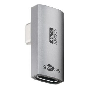 Goobay 74443 USB-C™ Adapter Vertical 90° Rotated, USB4™ | Goobay - Image 1