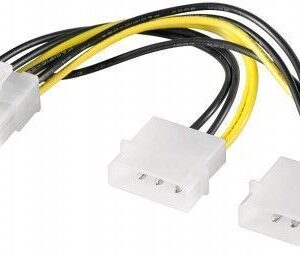 Goobay | Power cable/adapter for PC graphics cards, PCI-E to PCI Express 8-pin | 93241