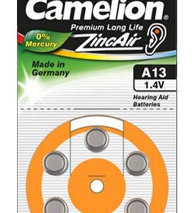 Camelion | A13/DA13/ZL13 | Zinc air cells | 6 pc(s)