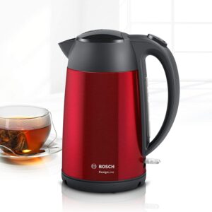 Bosch | Virdulys | DesignLine TWK3P424 | Electric | 2400 W | 1.7 L | Stainless steel | 360° rotational base | Red