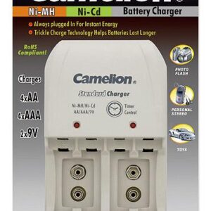 Camelion | Plug-In Battery Charger | BC-0904S | 2x or 4xNi-MH AA/AAA or 1-2x 9V Ni-MH