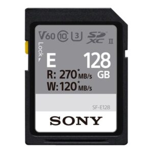 Sony | UHS-II SDXC Memory Card | SF-E | 128 GB | SDXC | Flash memory class 10, U3, V60