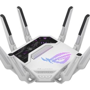 Asus WiFi 7 Tri-band Gaming Router | ROG Rapture GT-BE19000AI | 802.11ax | 10/100/1000 Mbit/s | Ethernet LAN (RJ-45) ports 1 | Mesh Support Yes | MU-MiMO Yes | 4G/5G | Antenna type External