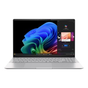 Asus Vivobook S S5507QA-MA112W | Cool Silver | 15.6 | OLED | 3K | 120 Hz | 2880 x 1620 pixels | Glossy | Snapdragon X Elite | X1E 78 100 | 32 GB | LPDDR5X | Solid-state drive capacity 1000 GB | Qualcomm Adreno GPU | Windows 11 Home | 802.11be | Bluetooth version 5.4 | Klaviatūra language US international | Klaviatūra backlit | Warranty 24 month(s)