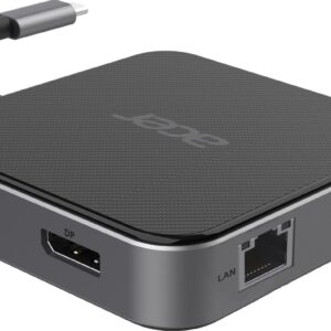 Acer 7-in-1 USB Type-C Dock | Ethernet LAN (RJ-45) ports 1 | DisplayPorts quantity 1 | HDMI ports quantity 1