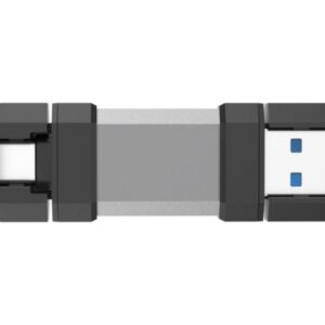 Silicon Power Dual USB Drive | Mobile C51 | 64 GB | USB Type-A and USB Type-C | Silver - Image 1