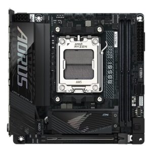 Gigabyte B850I AORUS PRO | Processor family AMD | Processor socket AM5 | DDR5 | Supported hard disk drive interfaces SATA, M.2 | Number of SATA connectors 2