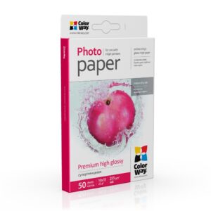 ColorWay Photo Paper, 50 sheets | 255 g/m² | 10x15 | Premium High Glossy