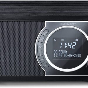 Sharp DR-450(BK) Digital Radio, FM/DAB/DAB+, Bluetooth 4.2, Alarm function, Midnight Black | Sharp | Digital Radio | DR-450(BK) | Bluetooth | Midnight Black